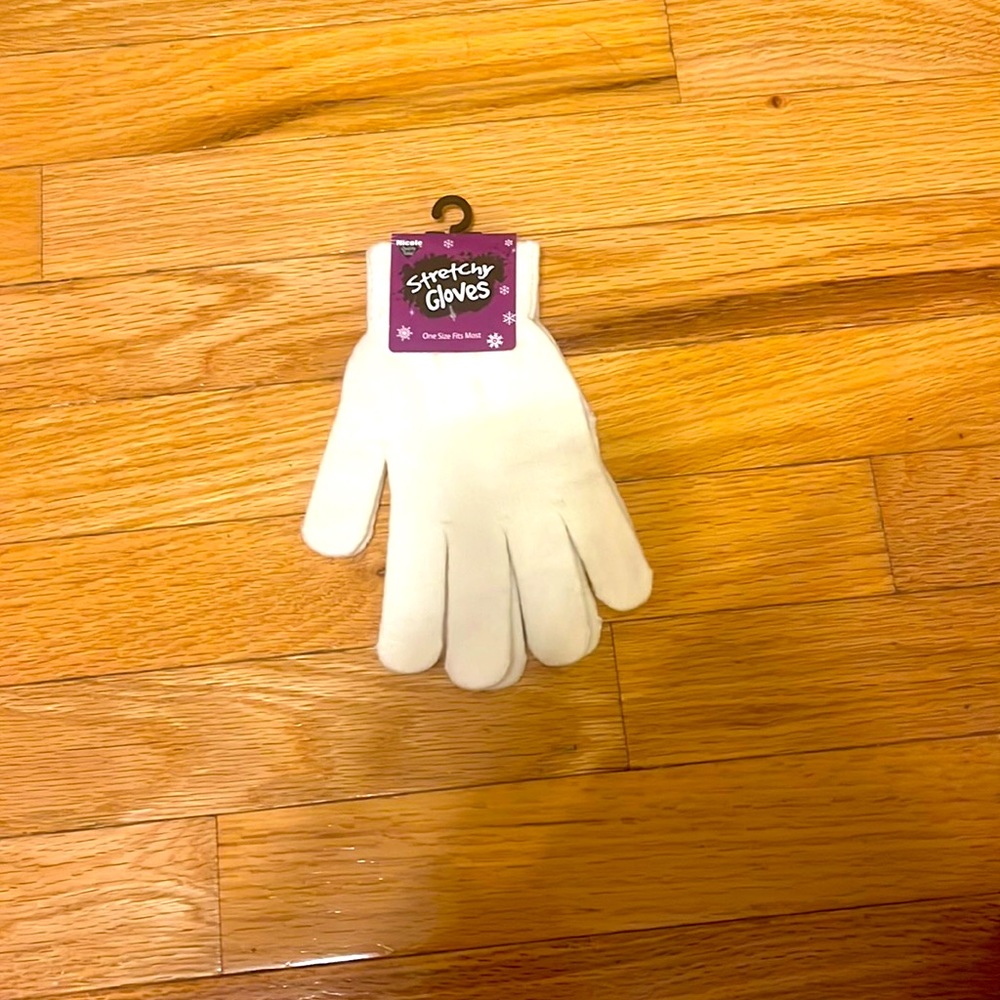White kids gloves